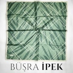 DİJİTAL SOFT PAMUK YEŞİL EŞARP