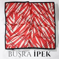 DİJİTAL SOFT PAMUK KIRMIZI EŞARP