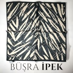 DİJİTAL SOFT PAMUK SİYAH EŞARP